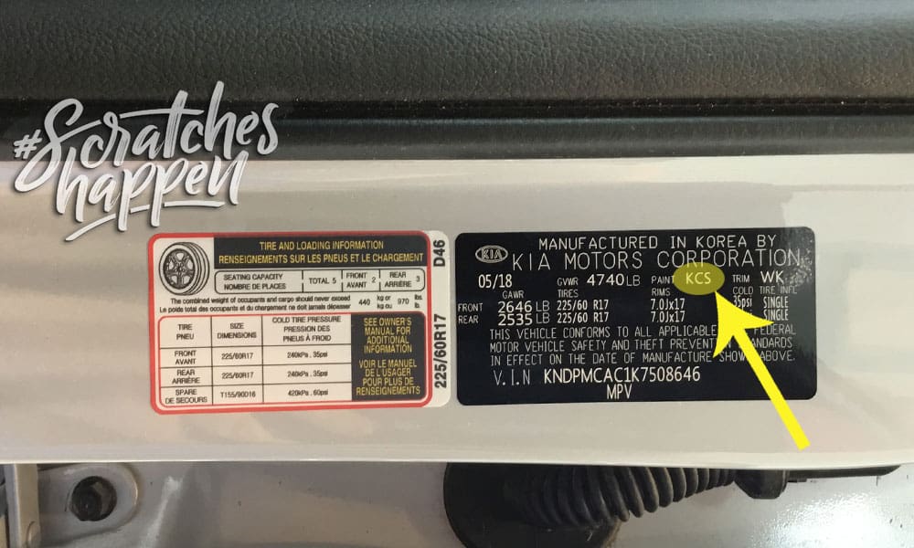 kia-paint-code-location-sticker